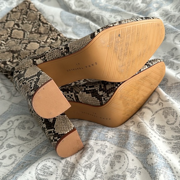 Zara Snake Print Boots - Picture 4 of 4